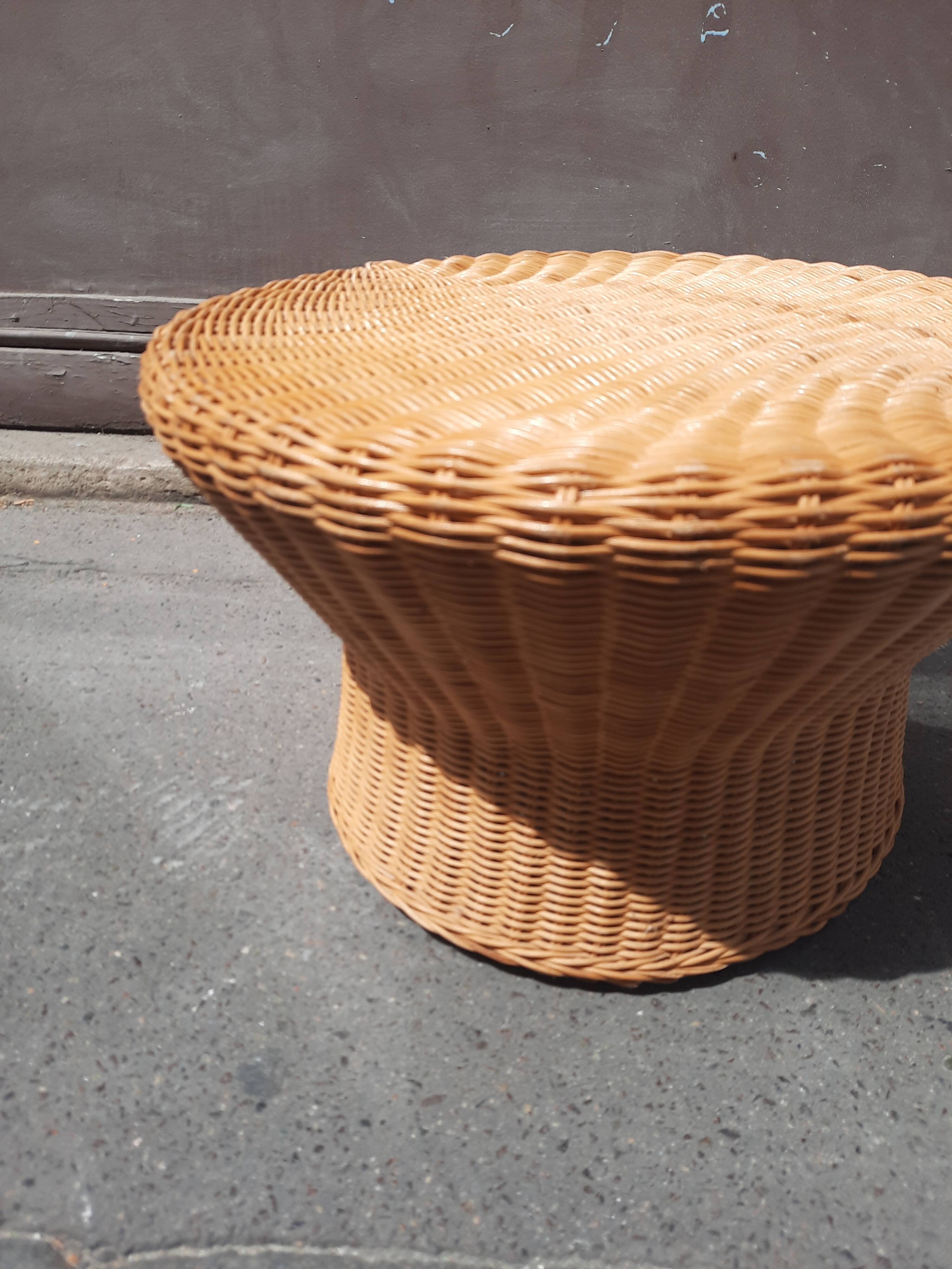 Rattan coffee table
