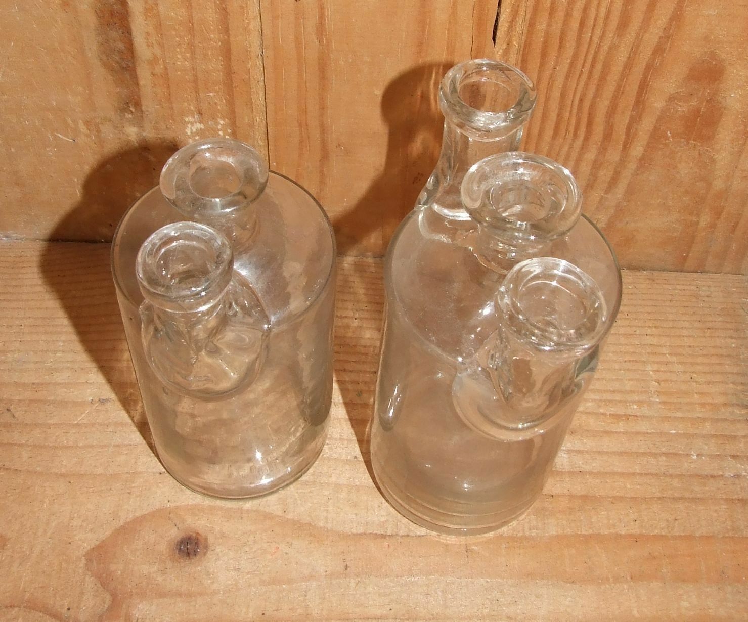 Glass blown lab vials 19th early XXe cabinet of curiosity
