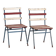 Chaises de jardin anciennes (c.1920). Ensemble de 2 pièces #1