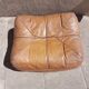 Vintage leather pouf