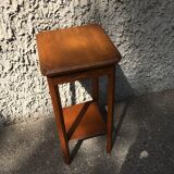 Saddle or wooden accent table Art Deco