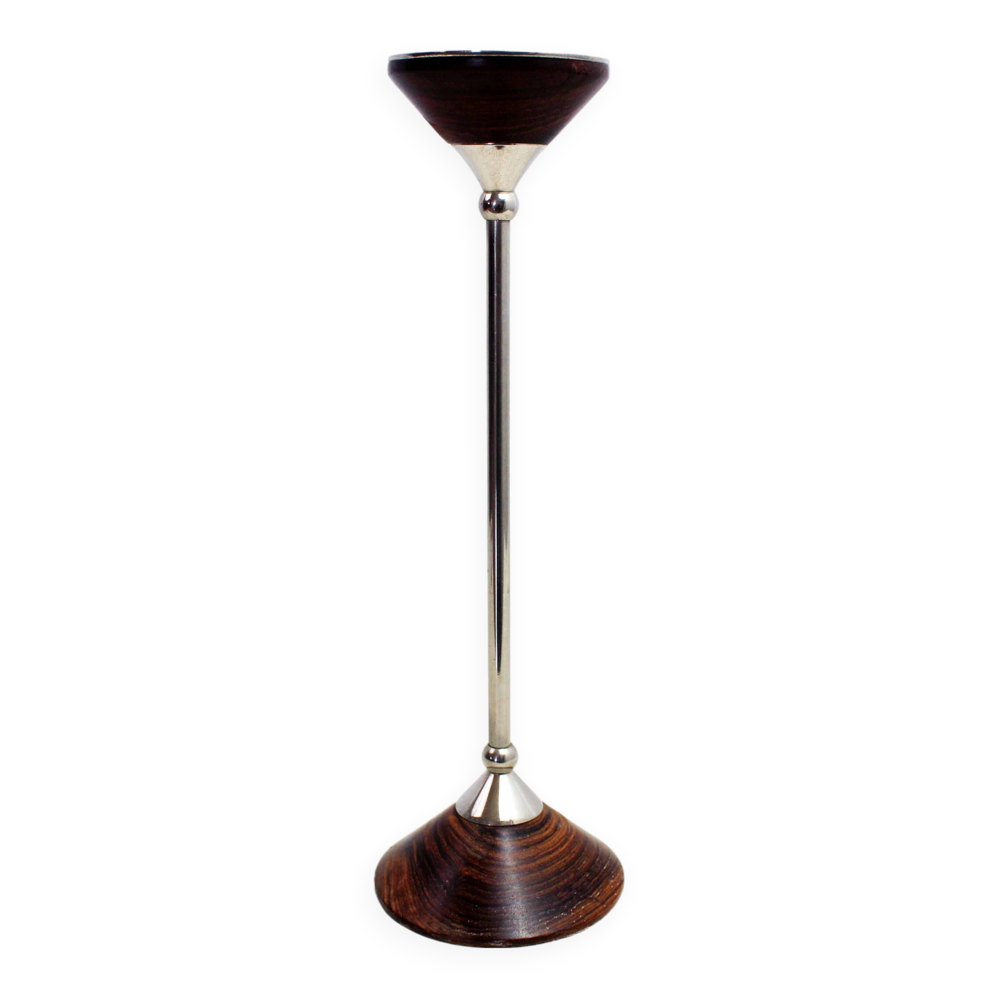 Scandinavian candle holder diabolo shape 1970