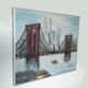 Painting the Brooklyn Bridge by Suzanne Duchamp