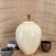 Ceramic lamp base, 2M fabric cable