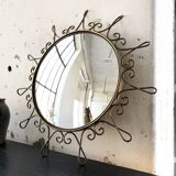 Brass witch mirror