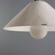 Vintage iGuzzini ceiling light in plastic, Italian design, 1970s.