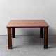 Table en bois et métal 1970 vintage modernisme