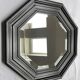 Miroir octogonal biseauté en bois