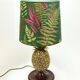 Hollywood Regency pineapple table lamp in brass by Mauro Manetti, Italy, 1970s.
