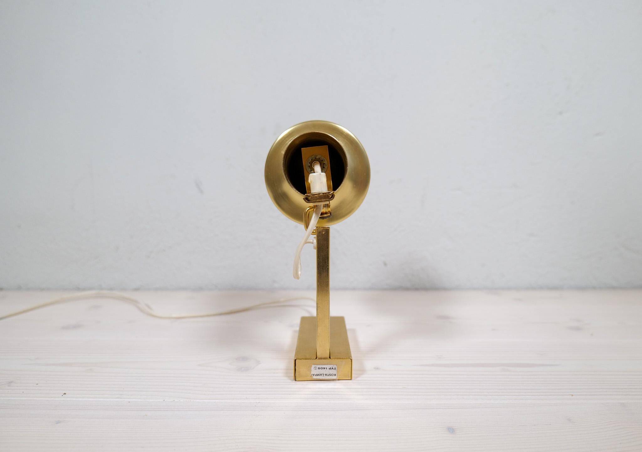 Mid-Century Modern Set of 3 Brass Wall Sconces by Sundstedt Sweden
