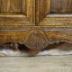 Louis XV period wardrobe façade, architectural elements in solid wood, richly carved.
