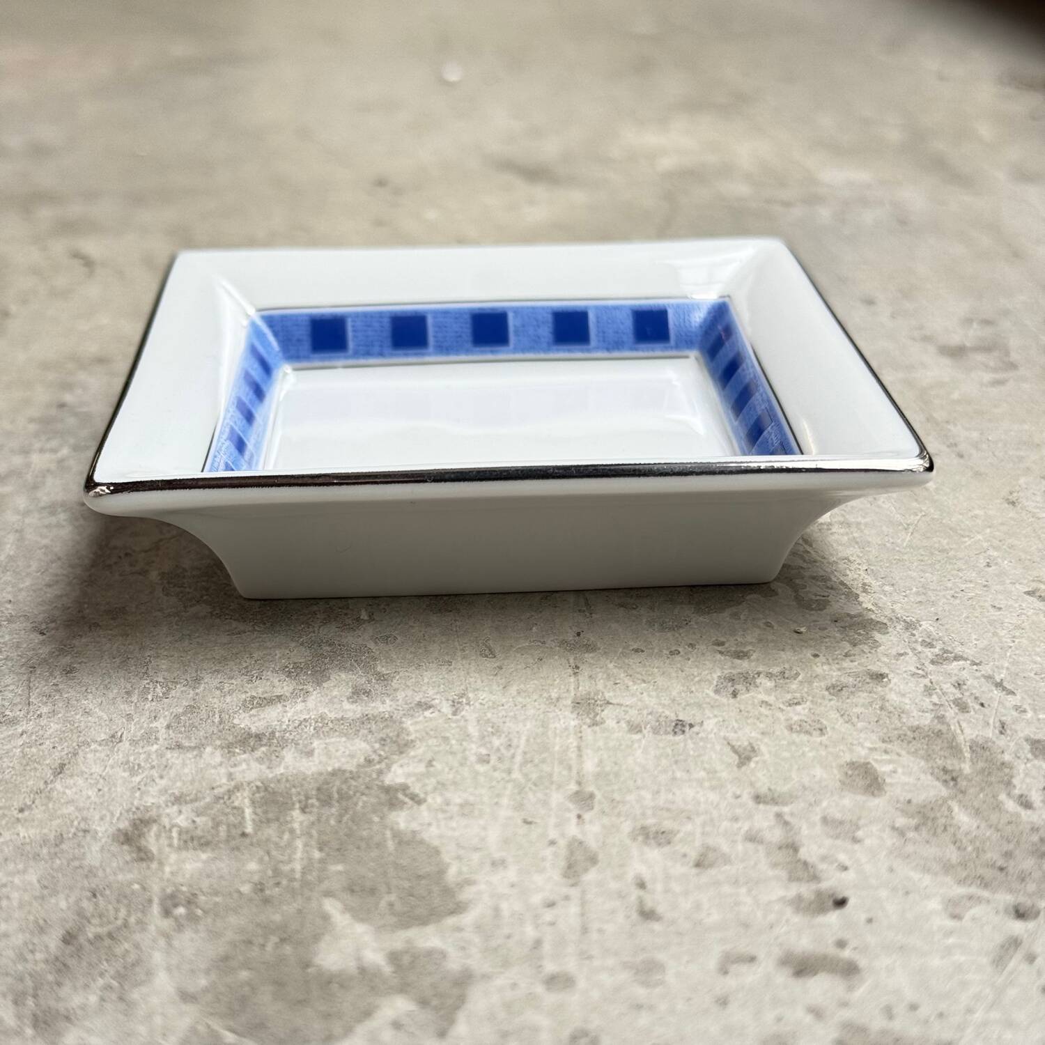 Two Lanvin porcelain trinket trays with original box