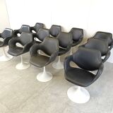 Vintage Euro FV tulip dining chairs set of 12 -  1970s