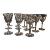 Saint Louis cut crystal wine glasses