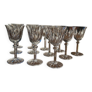 Saint Louis cut crystal wine glasses