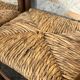 Lot de 4 chaises provençales en bois & paille