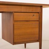Scandinavian mid century teak desk with extension by Austvoll Møbelfabrikk,