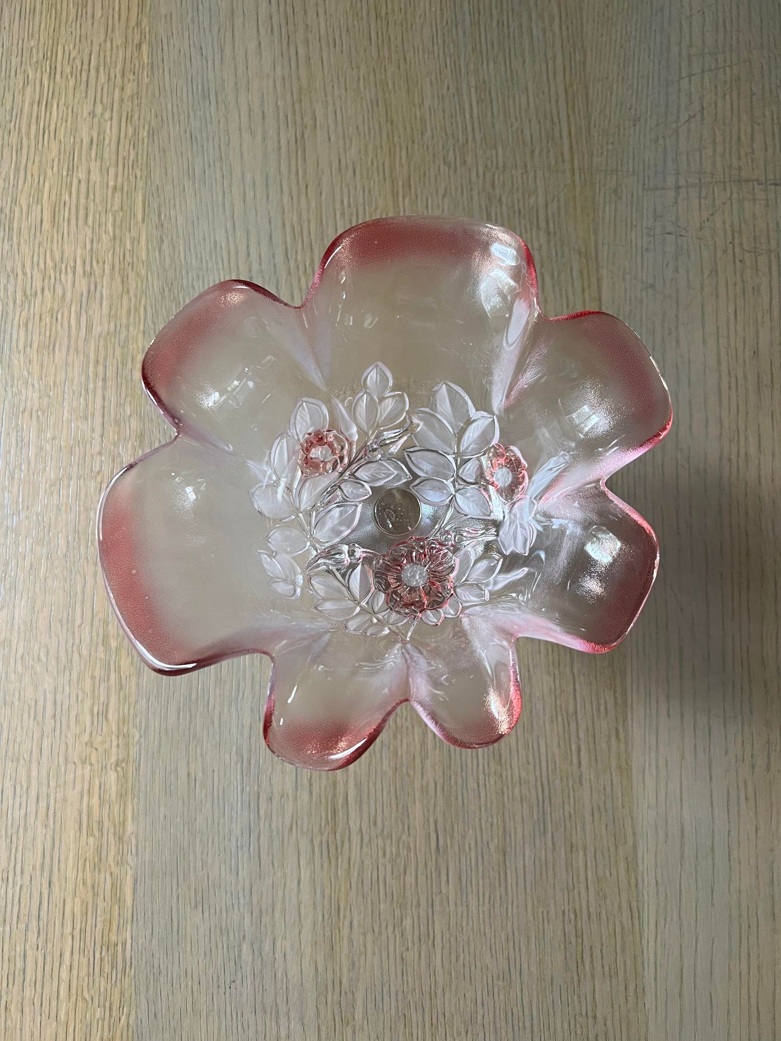 Empty glass cup pocket