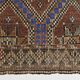 Blue & Brown Star Pattern Kilim Rug, 153x315Cm