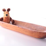Vintage teak bread bowl 1960s made in Denmark