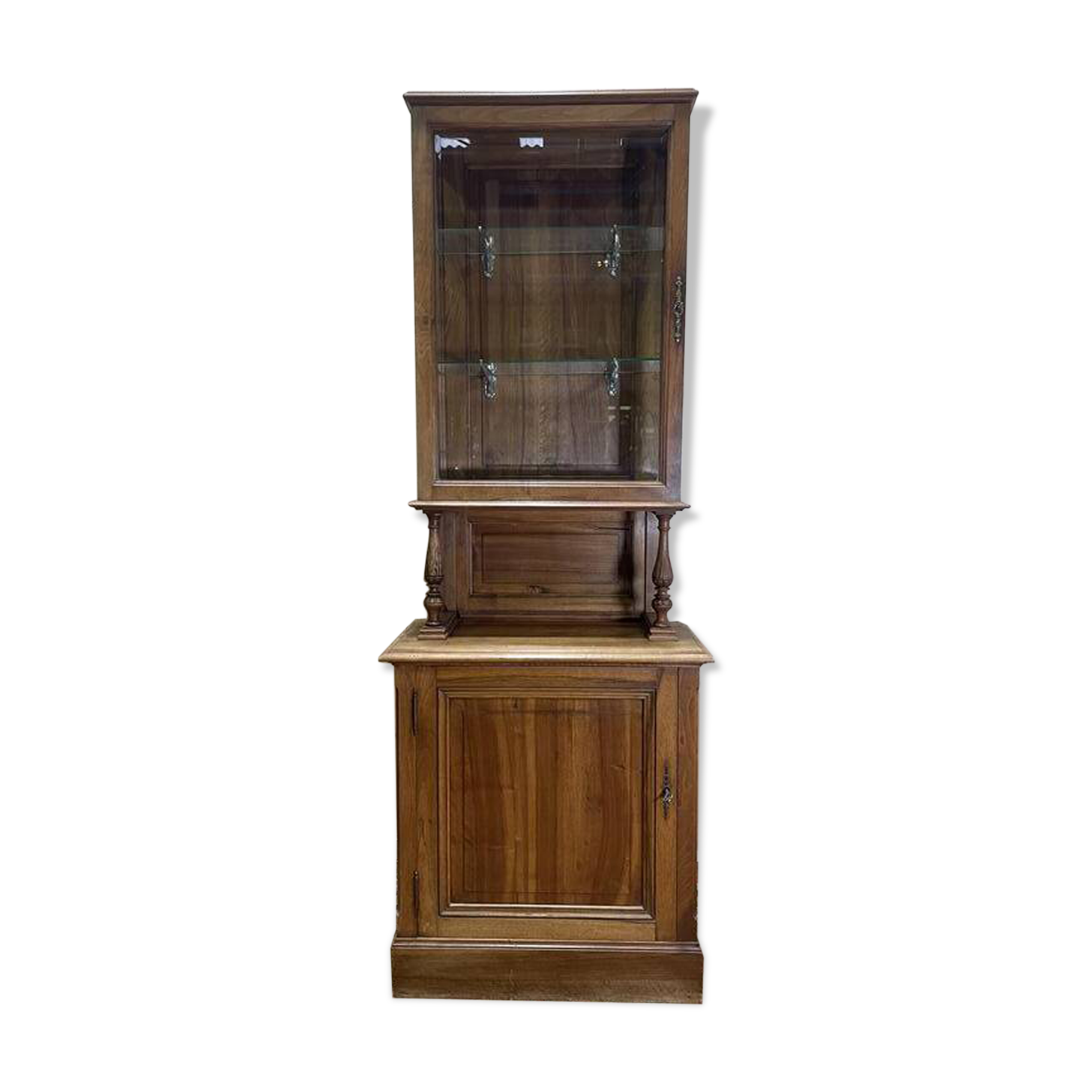 Buffet / Vitrine en noyer Napoléon III