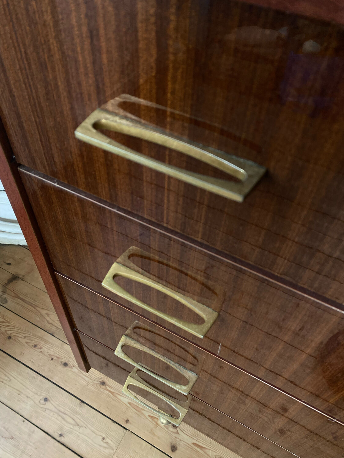 Commode vintage 4 tiroirs années 60