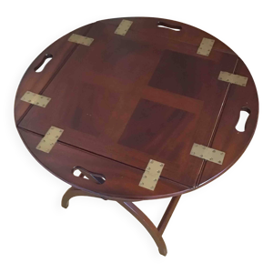 Table marine en acajou - massif