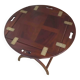 Beautiful marine table in solid mahogany, elegant and practical.