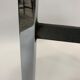 Minimalist vintage coffee table in chrome glass 1970