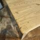 French solid oak farmhouse table 239x89 Raw patinated