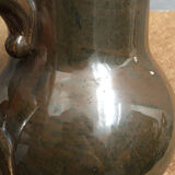 Handmade ceramic pitcher - brown and marbled colours