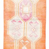 Tapis de couloir vintage orange pâle 3x13, 94x381 cm