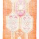 Tapis de couloir vintage orange pâle 3x13, 94x381 cm