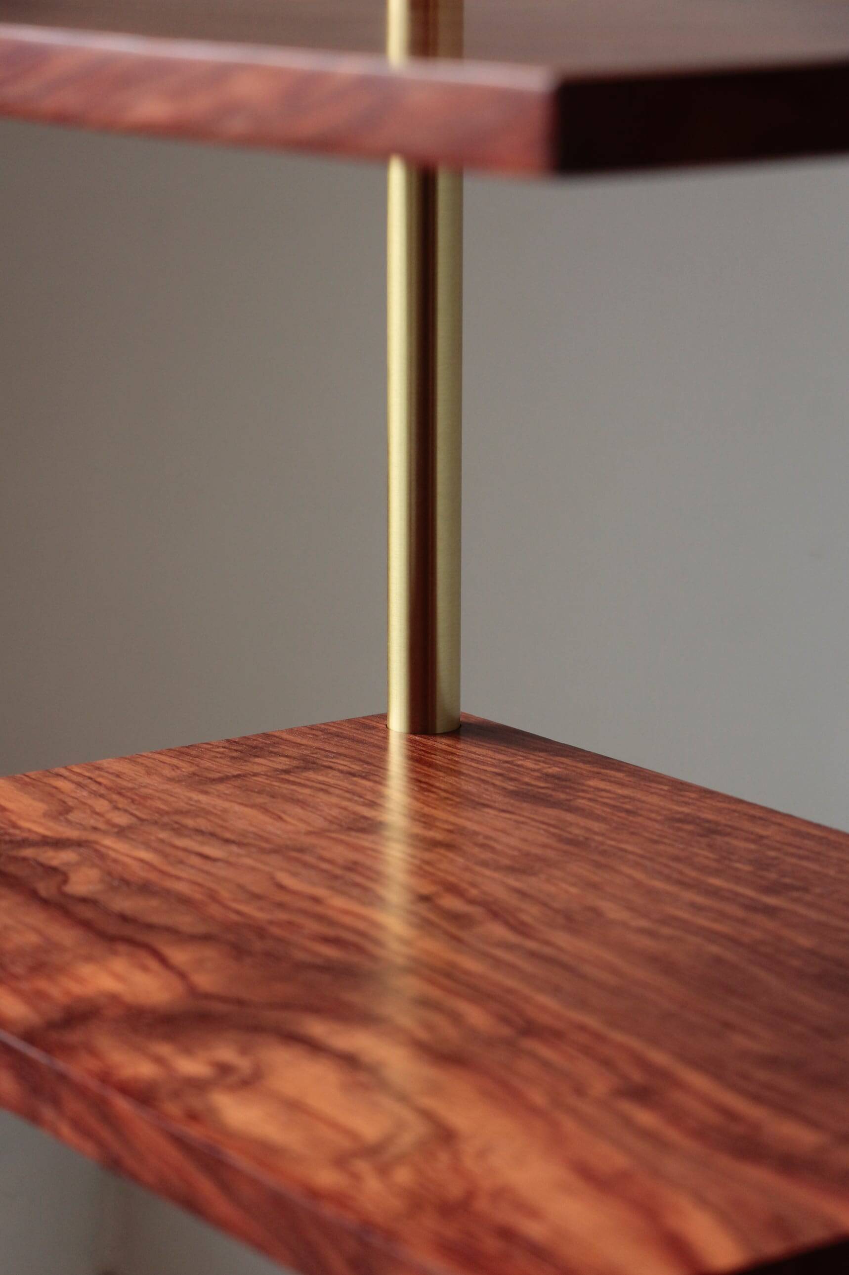 Illuminated Room Divider - Rosewood & Brass