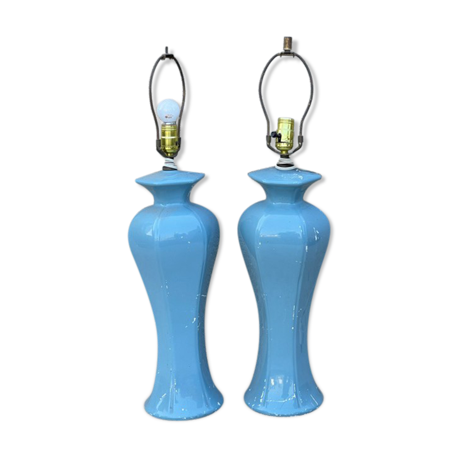 Paire de pieds de lampe