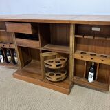 Foldable solid tech bar cabinet