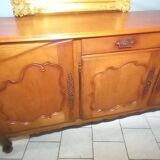 Louis XV oak and cherry wood sideboard