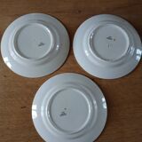 7 assiettes plates Terre de fer