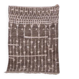 Taupe Beni Ourain rug, Moroccan rug 150/250cm