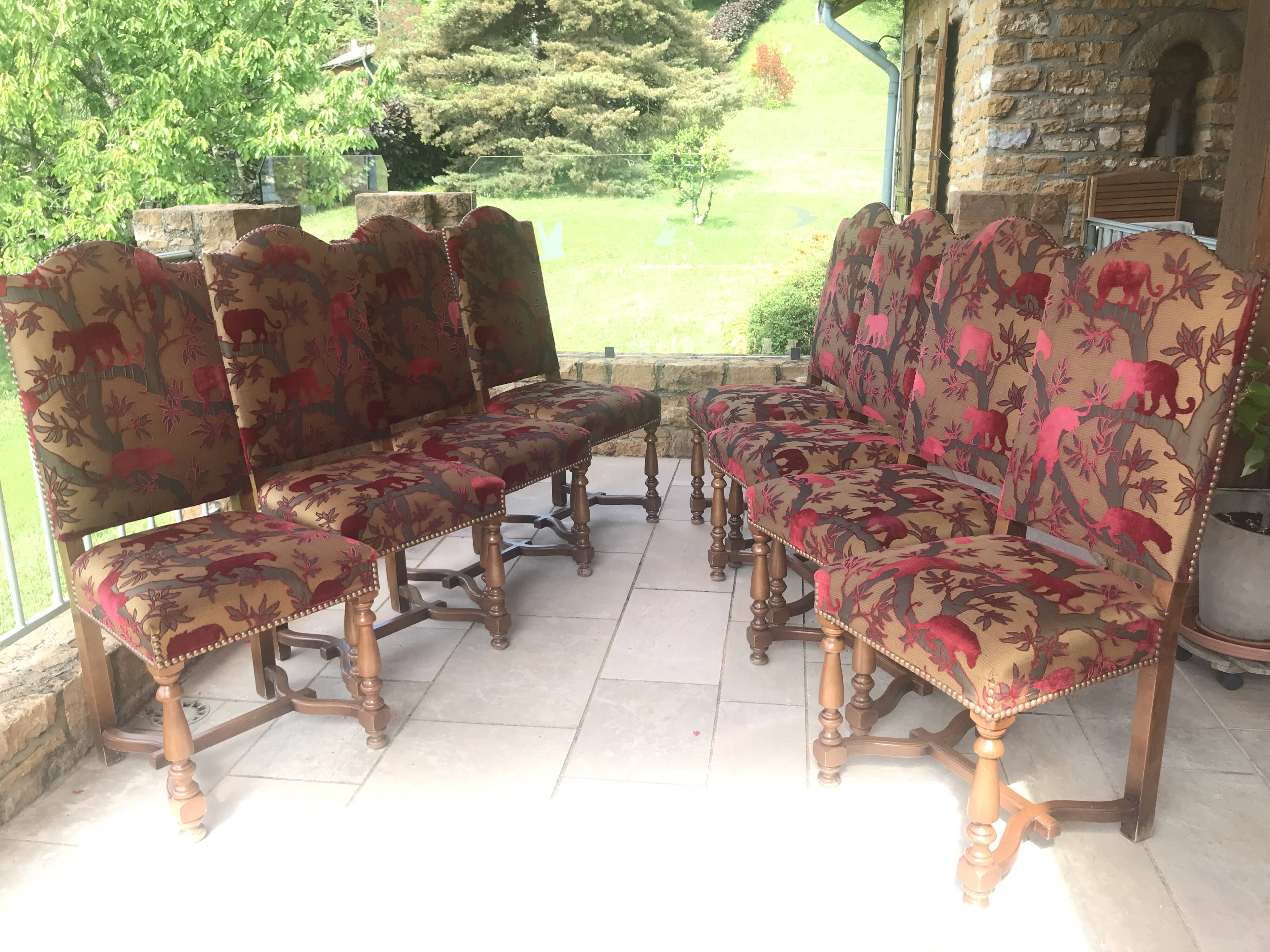 Louis XIII style dining chairs