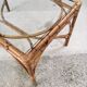 Mid-Century Chippendale Bamboo Dining Table, Italy, 1960s