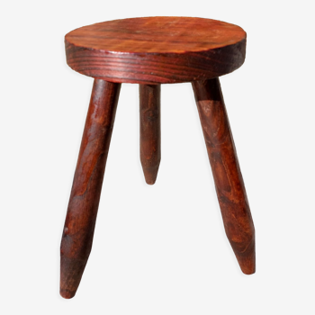 Tabouret tripode rond