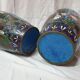 Paire de vases Chine 19ème cloisonnés