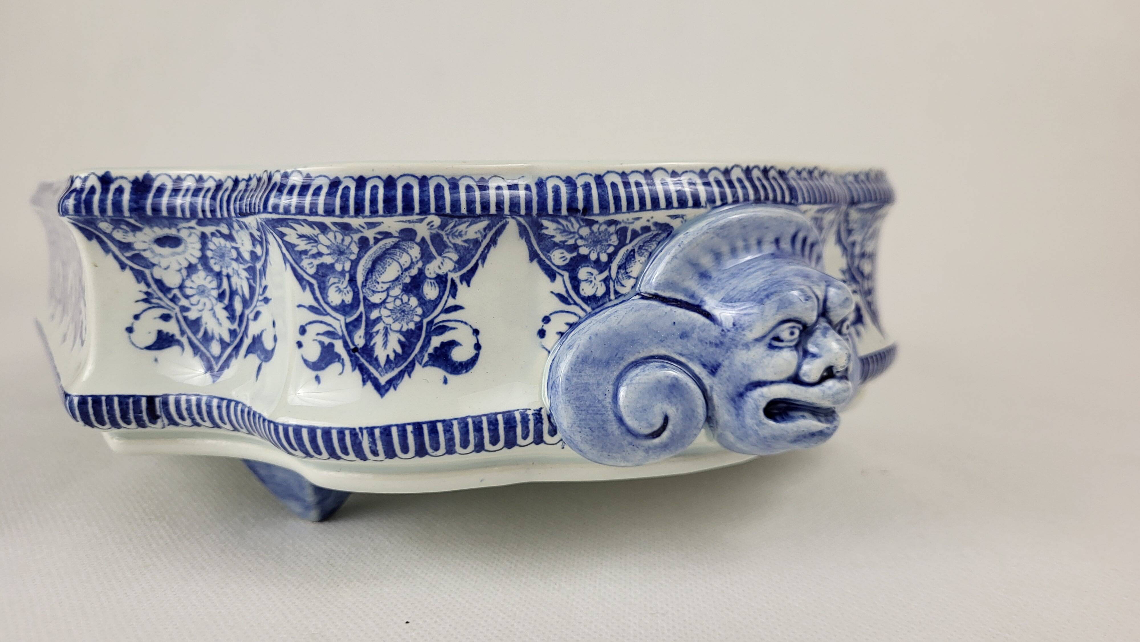 20th century Gien earthenware basin