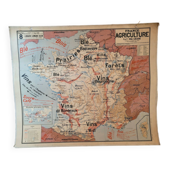 Vidal Lablache wall map