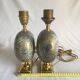 Pair of French 70s lamps Philippe Barbier style