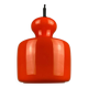 Bright orange glass pendant by Peill and Putzler 1960