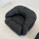 Italian Space Age armchairs in black