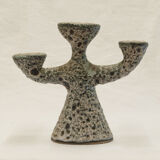 Dieulefit ceramic anthropomorphic candlestick or candlestick