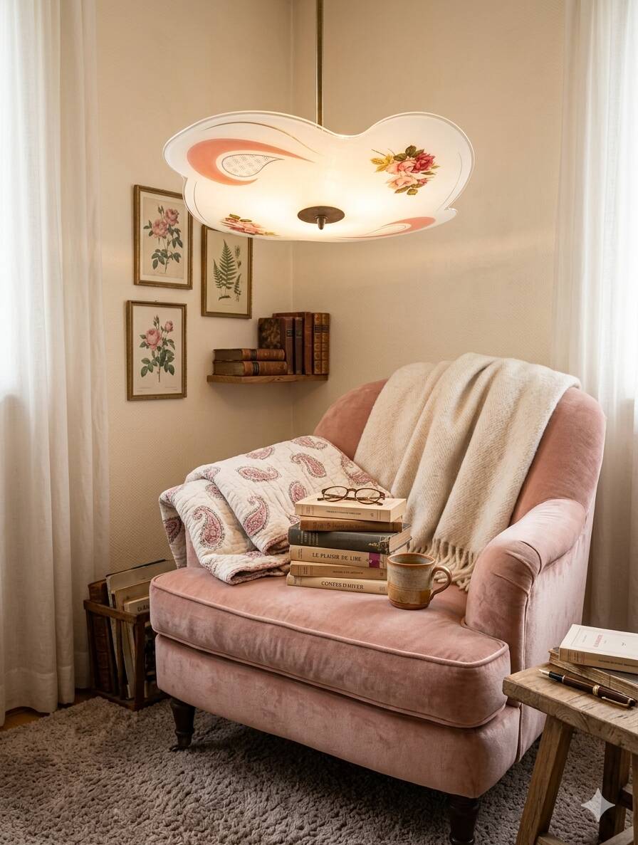 Suspension Mid-Century, Rhodoid, Free Form, Italy, 1950s